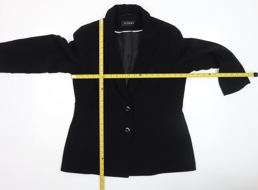 Womens UK Size 14 Planet Regular Black Blazer