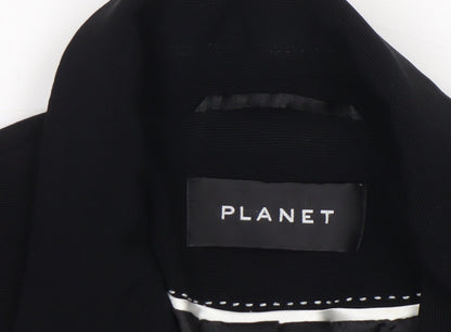 Womens UK Size 14 Planet Regular Black Blazer