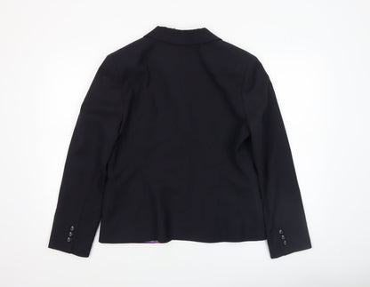 Womens UK Size 14R Brook Taverner Regular Black Suit Jacket