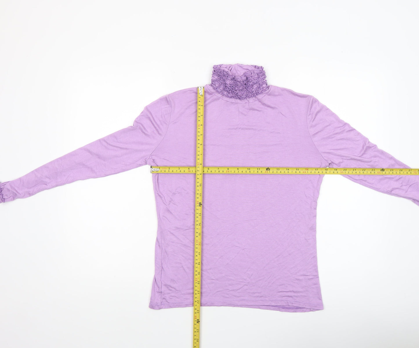 Womens UK Size 12 Aftershock London Purple Basic Blouse