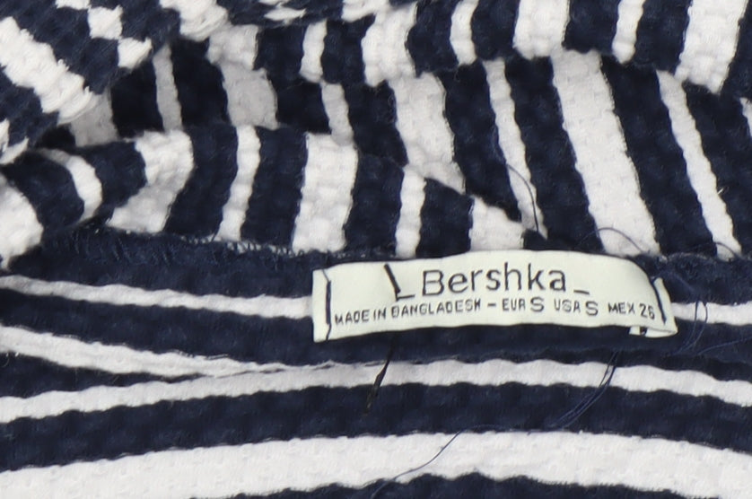 Womens UK Size 8 Bershka Blue Basic Jacket