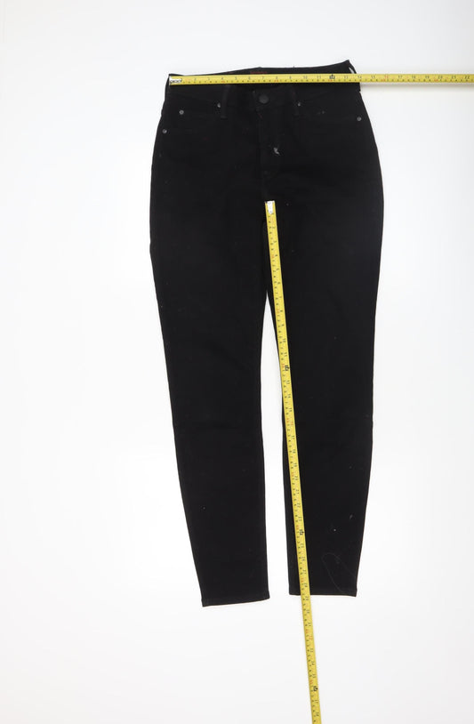 Womens UK Size 12 Lee Slim Fit Skinny Black Jeans
