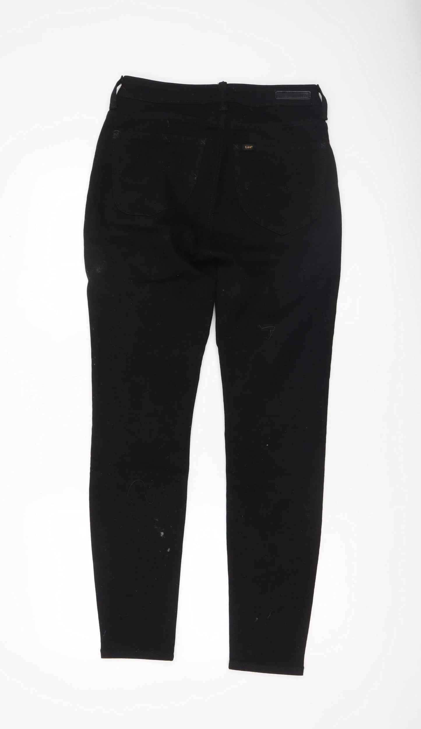 Womens UK Size 12 Lee Slim Fit Skinny Black Jeans