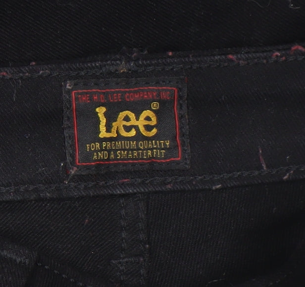 Womens UK Size 12 Lee Slim Fit Skinny Black Jeans