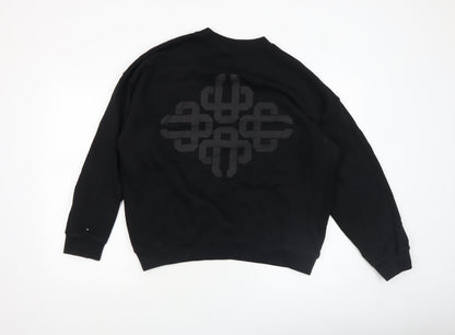 Womens UK Size 8 Couture Black Pullover Sweatshirt