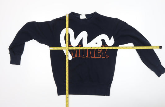 Womens UK Size S Money Blue Pullover Sweatshirt