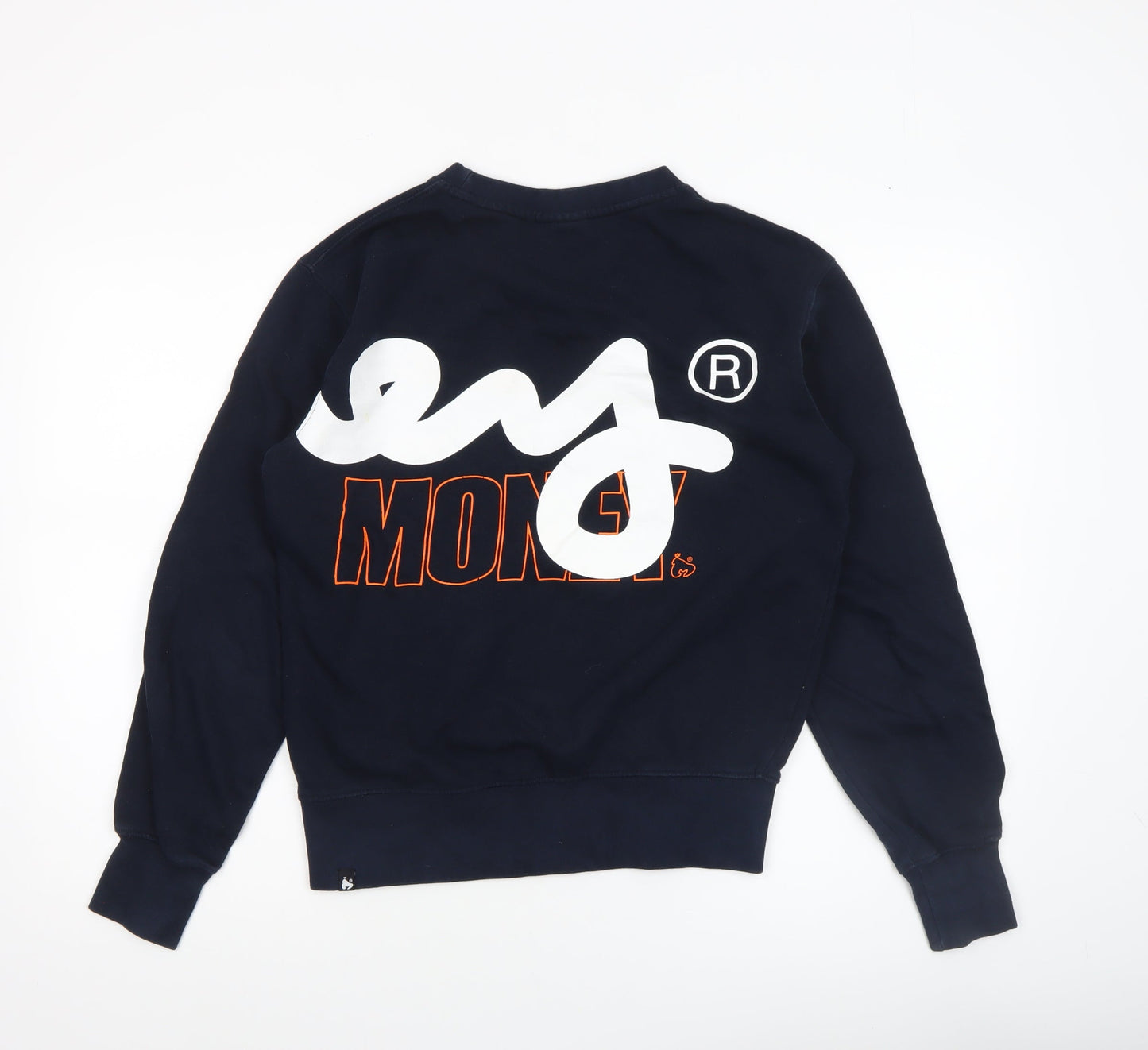 Womens UK Size S Money Blue Pullover Sweatshirt