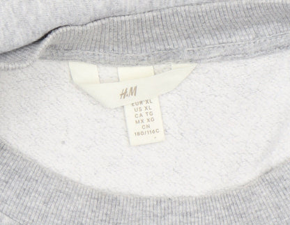 Mens UK Size XL H&M Grey Pullover Sweatshirt