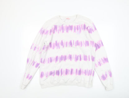 Womens UK Size S Strong Girls Club Multicoloured Pullover Sweatshirt