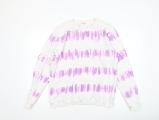 Womens UK Size S Strong Girls Club Multicoloured Pullover Sweatshirt