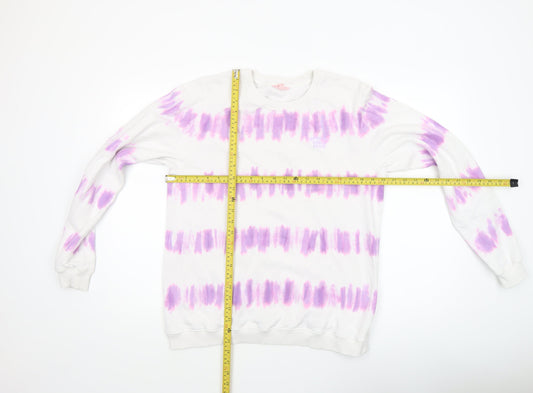 Womens UK Size S Strong Girls Club Multicoloured Pullover Sweatshirt