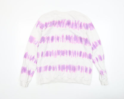 Womens UK Size S Strong Girls Club Multicoloured Pullover Sweatshirt