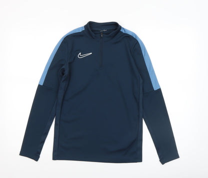 Womens UK Size M Nike Blue Running & JoggingGym & TrainingFootball T-Shirt