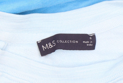 Womens UK Size 6 Marks and Spencer Blue Pullover Sweatshirt
