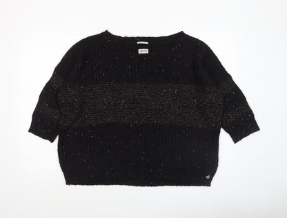 Womens UK Size XL Hilfiger Denim Black Pullover Jumper