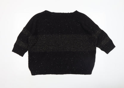 Womens UK Size XL Hilfiger Denim Black Pullover Jumper