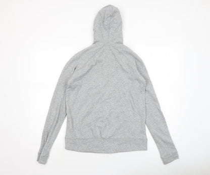 Unisex Adults UK Size XS Hush Grey Full Zip Hoodie