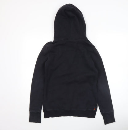 Womens UK Size S Superdry Black Pullover Hoodie