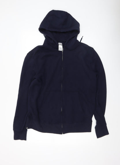 Mens UK Size S DECATHLON Blue Full Zip Hoodie