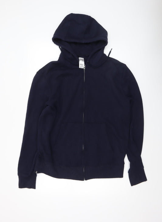Mens UK Size S DECATHLON Blue Full Zip Hoodie