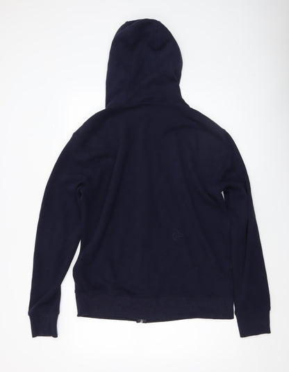 Mens UK Size S DECATHLON Blue Full Zip Hoodie