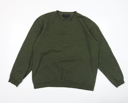 Mens UK Size M Van Heusen Green Pullover Sweatshirt
