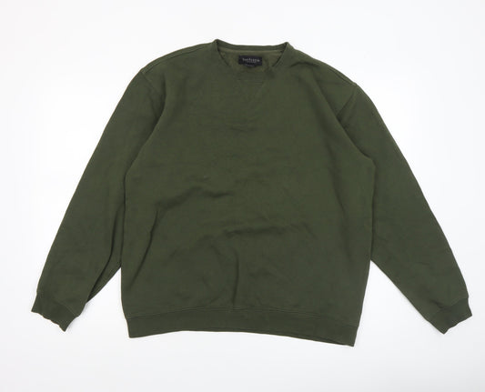 Mens UK Size M Van Heusen Green Pullover Sweatshirt