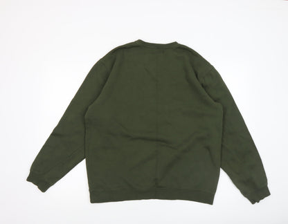 Mens UK Size M Van Heusen Green Pullover Sweatshirt