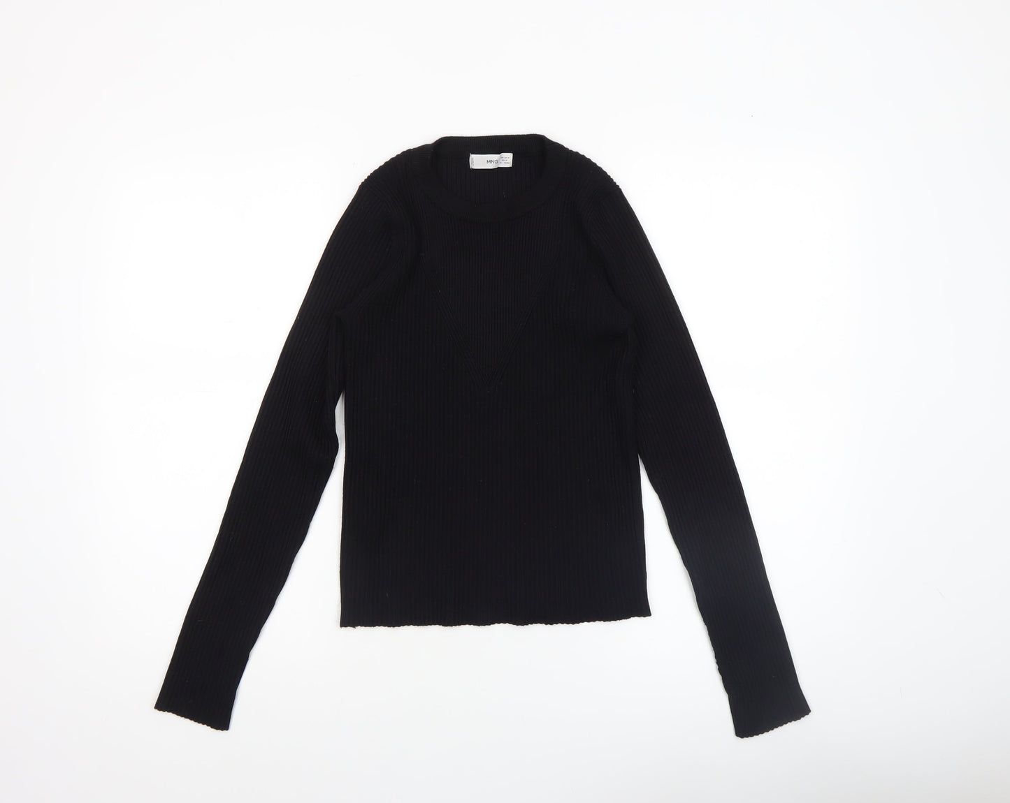 Womens UK Size 12 MNG Black Pullover Jumper