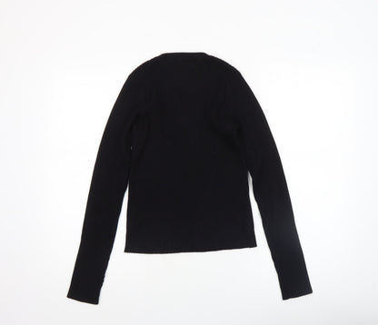 Womens UK Size 12 MNG Black Pullover Jumper