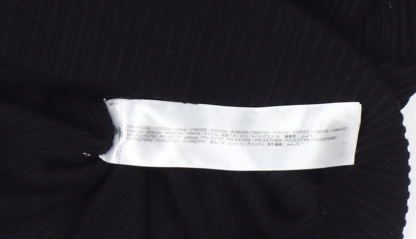 Womens UK Size 12 MNG Black Pullover Jumper