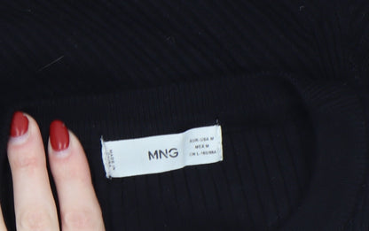 Womens UK Size 12 MNG Black Pullover Jumper