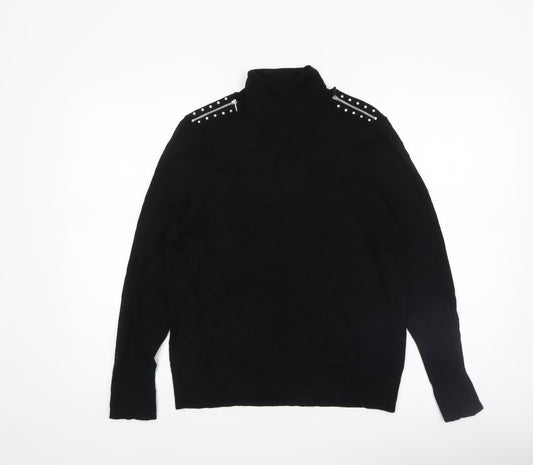 Womens UK Size 12 Wallis Black Pullover Jumper