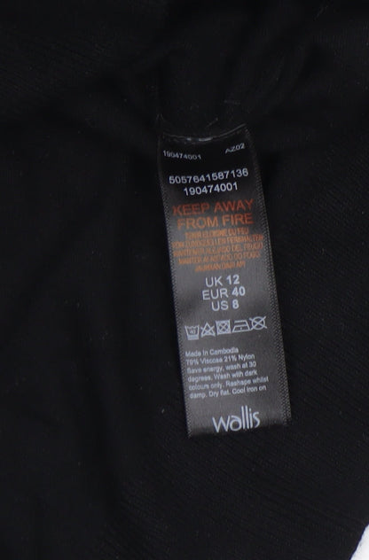 Womens UK Size 12 Wallis Black Pullover Jumper