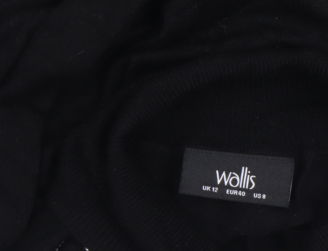 Womens UK Size 12 Wallis Black Pullover Jumper