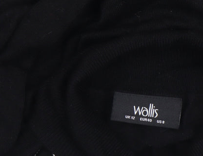 Womens UK Size 12 Wallis Black Pullover Jumper