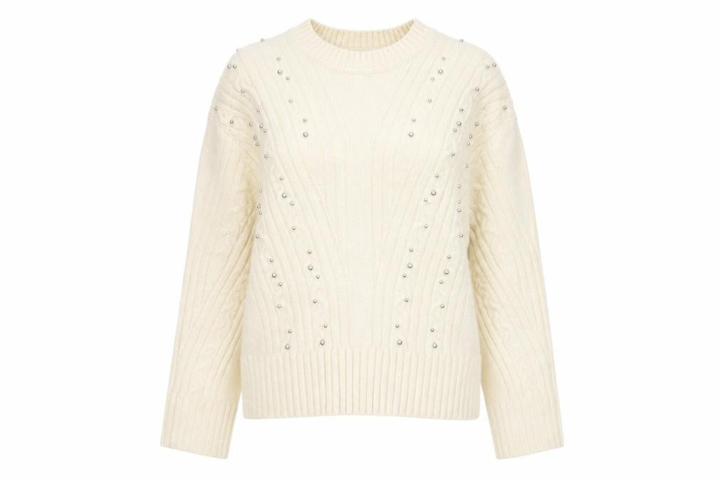 Womens UK Size S Marks and Spencer Ivory Pullover Jumper