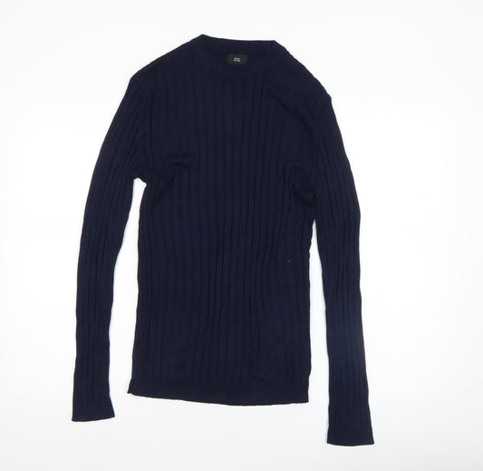 Womens UK Size M River Island Blue Pullover Jumper