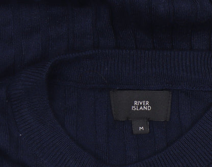 Womens UK Size M River Island Blue Pullover Jumper