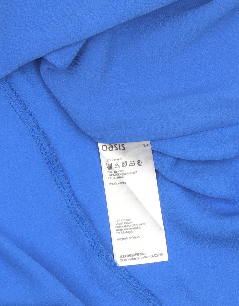 Womens UK Size 10 Oasis Blue Camisole Tank