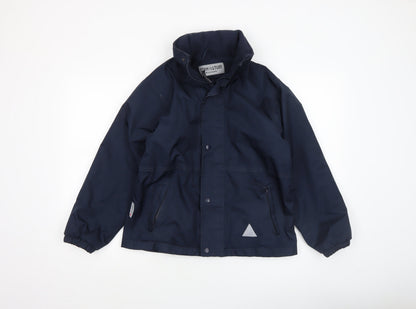 Boys UK Size 11-12 Years Result Blue Rain Coat