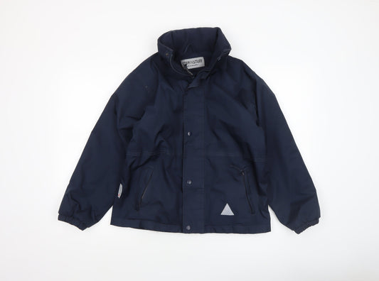 Boys UK Size 11-12 Years Result Blue Rain Coat