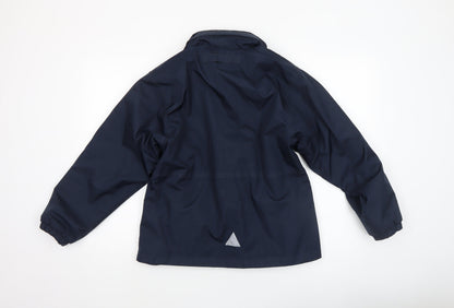Boys UK Size 11-12 Years Result Blue Rain Coat