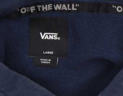 Boys UK Size L VANS Blue Pullover Hoodie