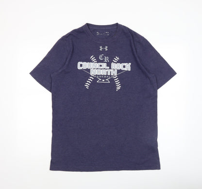 Mens UK Size M Under armour Blue  T-Shirt