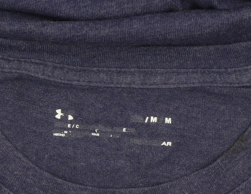 Mens UK Size M Under armour Blue  T-Shirt