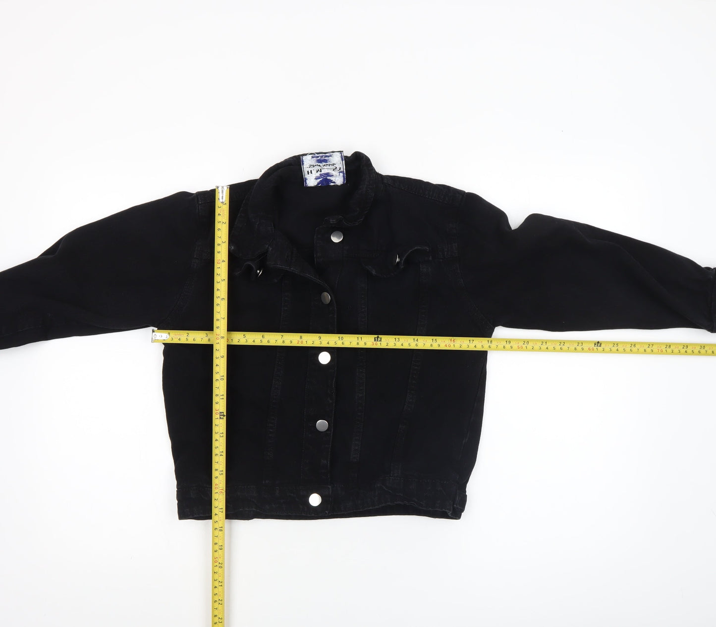 Girls UK Size 6-7 Years H.M Miss Annie Black Basic Jacket