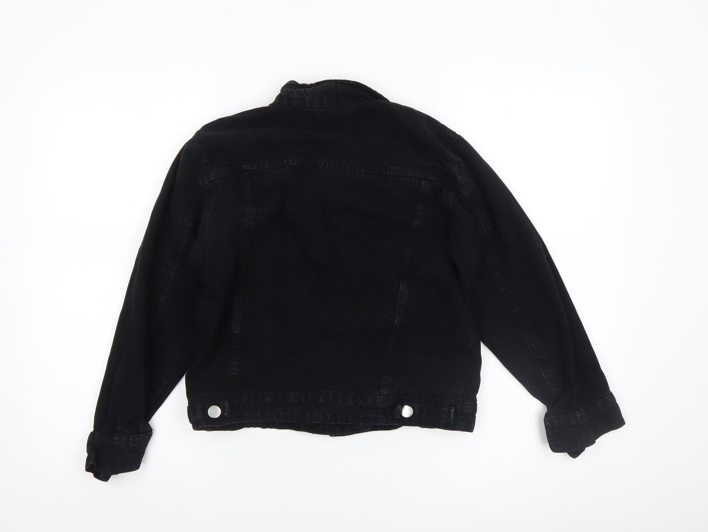 Girls UK Size 6-7 Years H.M Miss Annie Black Basic Jacket