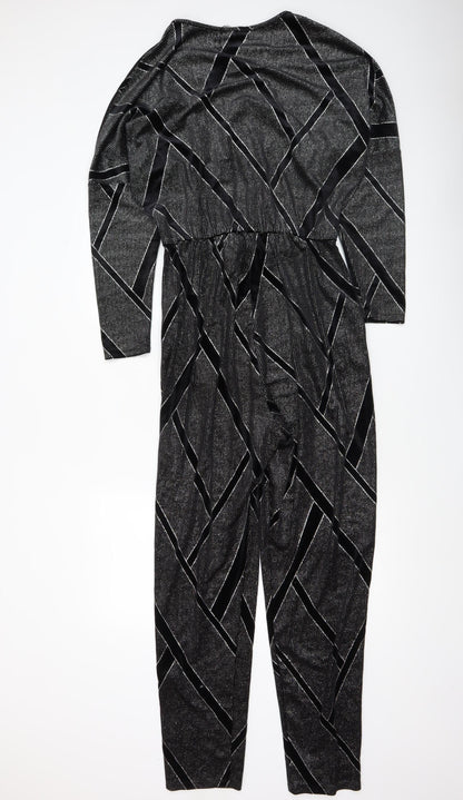 Womens UK Size 12 Zara One-Piece Black Jumpsuit