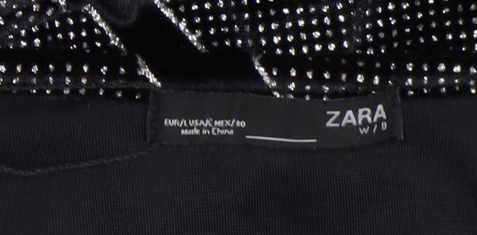 Womens UK Size 12 Zara One-Piece Black Jumpsuit